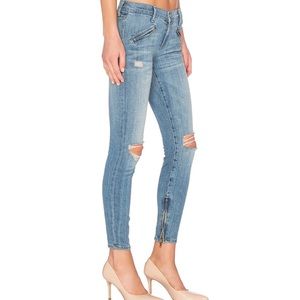 Current Elliott Silverlake Zip Jeans 30